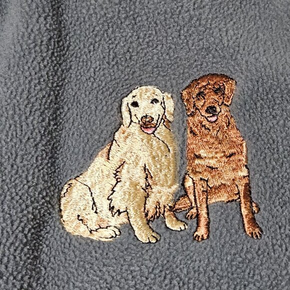 Danbury Mint Labrador Retriever Embroidered Women's  Fleece Jacket Size Xl - Picture 5 of 10